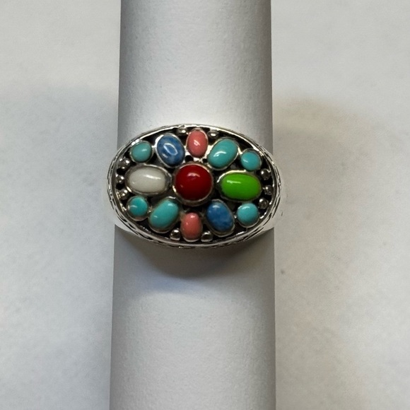 Sterling Silver • Native American Ring • Sz8 - Picture 1 of 7